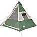 Tenda da Campeggio Tipi per 7 Persone Verde Impermeabile - Foto miniatura 5