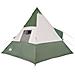 Tenda da Campeggio Tipi per 7 Persone Verde Impermeabile - Foto miniatura 7