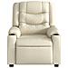 Poltrona Massaggiante Elettrica Reclinabile Crema Similpelle - Foto miniatura 9