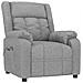 Poltrona Elettrica Reclinabile Grigio Chiaro in Tessuto - Foto miniatura 3