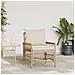 Sedia da Giardino con Cuscini Beige 60x70x78 cm in Rattan Sintetico - Foto miniatura 2