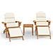 Set Salotto da Giardino Adirondack 3pz Legno Massello di Acacia - Foto miniatura 1