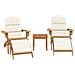 Set Salotto da Giardino Adirondack 3pz Legno Massello di Acacia - Foto miniatura 3
