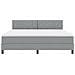 Letto con Rete a Doghe con Materasso & LED Grigio Chiaro 180x200 cm Tessuto - Foto miniatura 8
