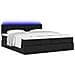 Pouf Letto con Materassi e LED Nero 180x200cm Similpelle - Foto miniatura 6