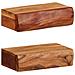 Mensole da Parete 2 pz 30x17x8 cm in Legno Massello di Acacia - Foto miniatura 1