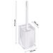 Scopino Wc D'appoggio Con Ciuffo In Setole Linea Rainbow Ra33 Bianco - Foto miniatura 2