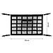 Rete Portaoggetti Per Tetto Auto 30 Scomparti 90cm X 65cm Nero, Compatibile Con Accessori Auto It - Foto miniatura 3