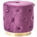 Pouf Carrollton Velluto Viola - Foto miniatura 2