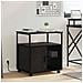 Mobile per Ufficio con ruota Rovere nero 61 x 46 x 67 cm - Foto miniatura 2