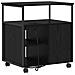 Mobile per Ufficio con ruota Rovere nero 61 x 46 x 67 cm - Foto miniatura 7