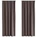 Tende con tende 2 pcs Marrone scuro 245x140cm Poliestere - Foto miniatura 1