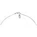 Collana Lunga Con Catena Ufo Placcata Argento 90 Cm - Foto miniatura 2
