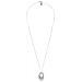 Collana Lunga Con Catena Ufo Placcata Argento 90 Cm - Foto miniatura 4