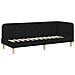 Cornice del letto ad angolo Nero 80 x 200 cm Tessuto - Foto miniatura 6