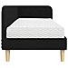Cornice del letto ad angolo Nero 80 x 200 cm Tessuto - Foto miniatura 8