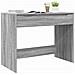 Scrivania Grigio Sonoma 100 x 50 x 78 cm Legno multistrato - Foto miniatura 3