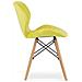 Sedia in velluto WAKO gialla dal design moderno per il soggiorno - Foto miniatura 5