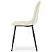 Sedia DAPI - Design ergonomico moderno, velluto beige x 4 - Foto miniatura 6