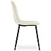 Sedia DAPI - Design ergonomico moderno, velluto beige x 4 - Foto miniatura 8