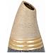 Vaso In Ceramica Dorata 12x12x33h - Foto miniatura 5