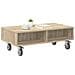 Tavolino con Ruote Rovere Sonoma 90 x 50 x 30 cm - Foto miniatura 3