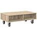 Tavolino con Ruote Rovere Sonoma 90 x 50 x 30 cm - Foto miniatura 7