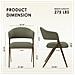 Sedie Da Pranzo Set Da 2 Design Ergonomico E Confortevole, Stile Vintage, Verde - Foto miniatura 2