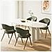 Sedie Da Pranzo Set Da 2 Design Ergonomico E Confortevole, Stile Vintage, Verde - Foto miniatura 7