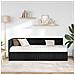 Struttura Letto Angolare con Materasso 2 pcs Nero Velluto - Foto miniatura 3