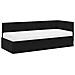 Struttura Letto Angolare con Materasso 2 pcs Nero Velluto - Foto miniatura 4