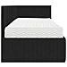 Struttura Letto Angolare con Materasso 2 pcs Nero Velluto - Foto miniatura 8