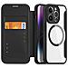 Cover con Tapa per iPhone 14 Pro - Pelle /PU, Nero, MagSafe - Foto miniatura 4
