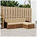 Set di divani da esterno 4 pcs Naturale e Beige Poliestere - Foto miniatura 2