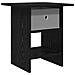 Comodino Rovere Nero 41 x 40 x 45 cm Legno multistrato - Foto miniatura 1