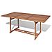 Tavolo Da Pranzo Da Esterno Rettangolare 180x90x75 Cm Teak - Foto miniatura 1