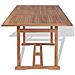 Tavolo Da Pranzo Da Esterno Rettangolare 180x90x75 Cm Teak - Foto miniatura 4