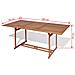 Tavolo Da Pranzo Da Esterno Rettangolare 180x90x75 Cm Teak - Foto miniatura 7