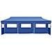 Tenda Pieghevole Pop-up Con 5 Pareti Laterali 3x9 M Blu - Foto miniatura 6