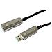 Cavo Usb 3.0 Superspeed Aoc In Fibra Ottica Usb A M / f 50m Nero - Foto miniatura 2