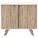Credenza Laminata In Color Legno Chiaro / bianco Milo - Foto miniatura 9