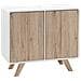 Credenza Laminata In Color Legno Chiaro / bianco Milo - Foto miniatura 7