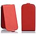 Custodia Compatibile Con Samsung Galaxy S4 Mini In Rosso Cremisi - Coperchio Protettivo In Design Flip Realizzato In Similpelle Testurizzata - Foto miniatura 2