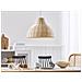 Lampadario In Rattan Con Paralume Marrone Chiaro Millian - Foto miniatura 2