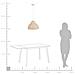 Lampadario In Rattan Con Paralume Marrone Chiaro Millian - Foto miniatura 6