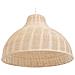 Lampadario In Rattan Con Paralume Marrone Chiaro Millian - Foto miniatura 7