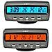 Multifunzione 4 In 1 Automobile Orologio Digitale Termometro Interno Esterno Controllo Di Tensione - Foto miniatura 1
