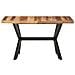 Tavolo da Pranzo 140x70x75 cm Legno Massello con Finitura Miele - Foto miniatura 2