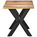 Tavolo da Pranzo 140x70x75 cm Legno Massello con Finitura Miele - Foto miniatura 3