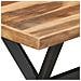 Tavolo da Pranzo 140x70x75 cm Legno Massello con Finitura Miele - Foto miniatura 5